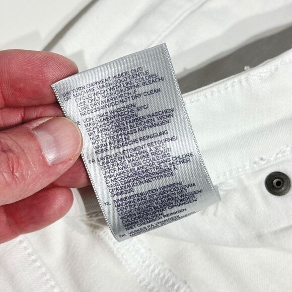 NYDJ White Capri Jeans Rolled Straight Leg Lift Tuck Stretch Women's Size 8 (J4) - Picture 8 of 11